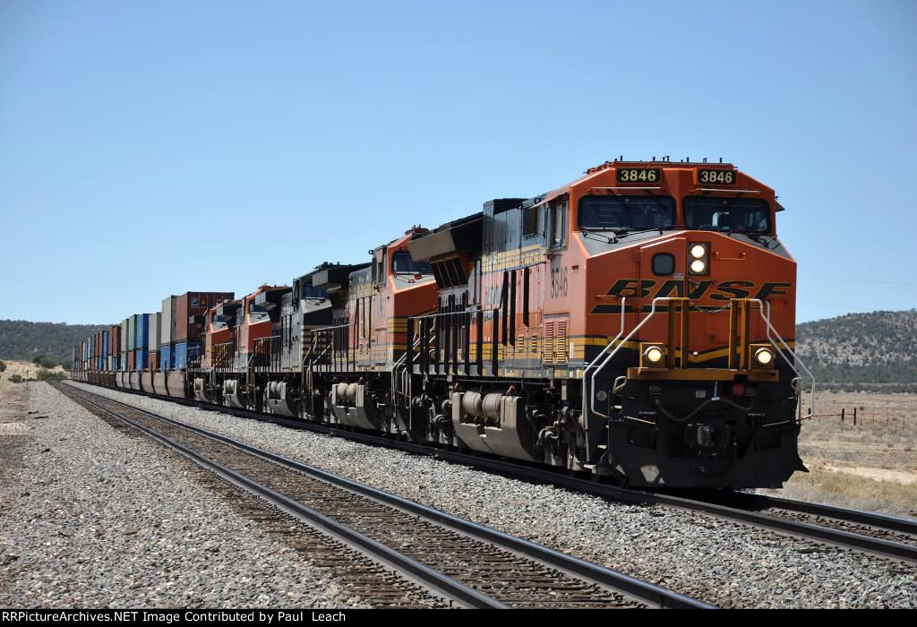 Eastbound stack train